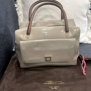 Kate Spade Kingsbury Park Shelby Bag Patent Leather Satchel Handbag